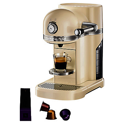 Nespresso Artisan Coffee Machine by KitchenAid Almond Cream Nespresso Artisan Coffee Machine by KitchenAid Almond Cream